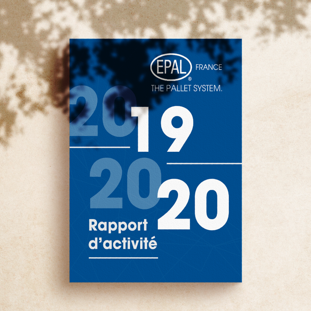 Conception et mise en page Graphique du premier rapport d’activité de la palette pour Epal France